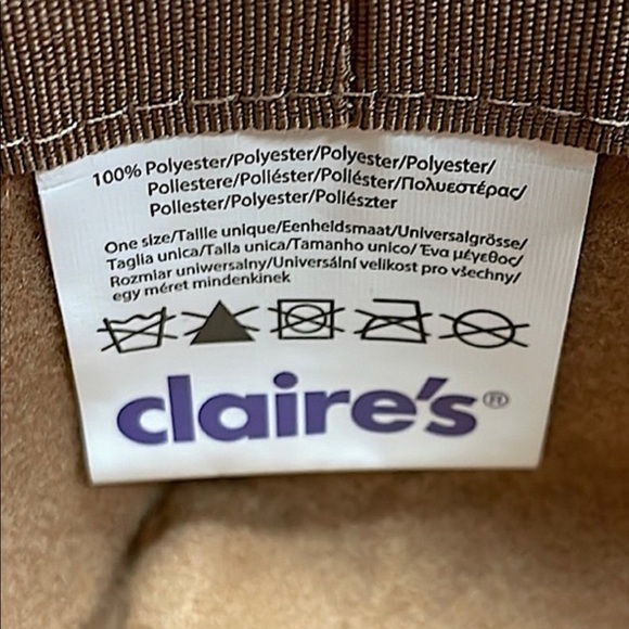 Ladies 100% Polyester/Faux Suede Hat with Real Feathers. - Picture 2 of 3